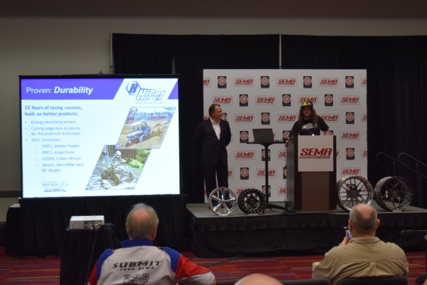 weld wheels presentation at SEMA 2015