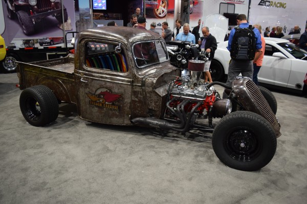 rat rod truck with sbc at SEMA Show 2015