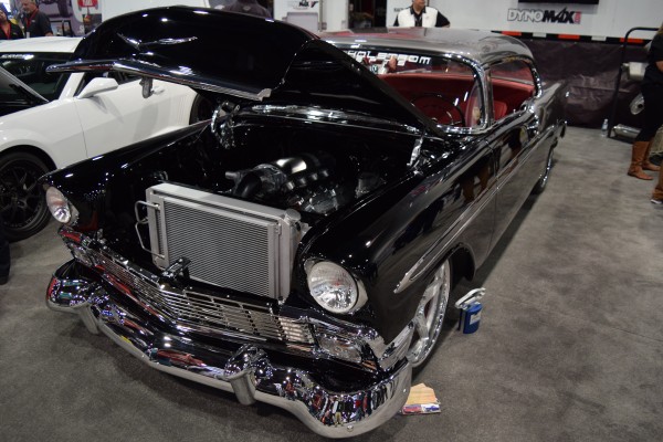 1956 chevy street machine at SEMA Show 2015