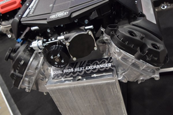 Edelbrock E-Force Supercharger on display
