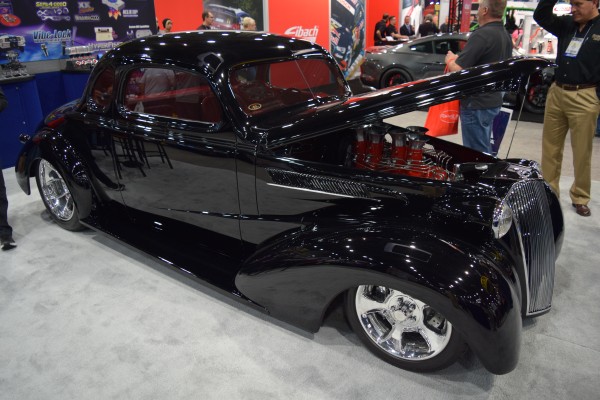 prewar hot rod coupe at SEMA Show 2015