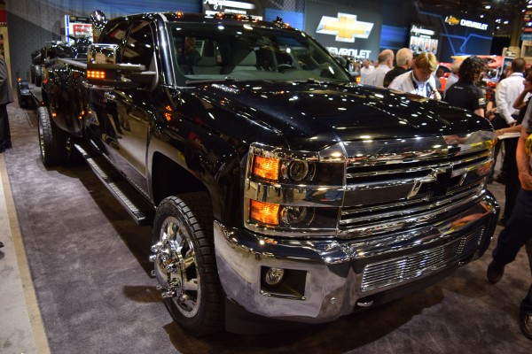 2016 Chevy Silverado 3500HD Kid Rock Concept, front quarter