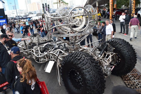 valyrian steel wild custom show car on display at SEMA show 2015, rear quarter