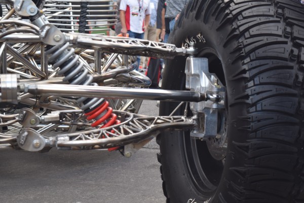 valyrian steel wild custom show car on display at SEAM show 2015, suspension