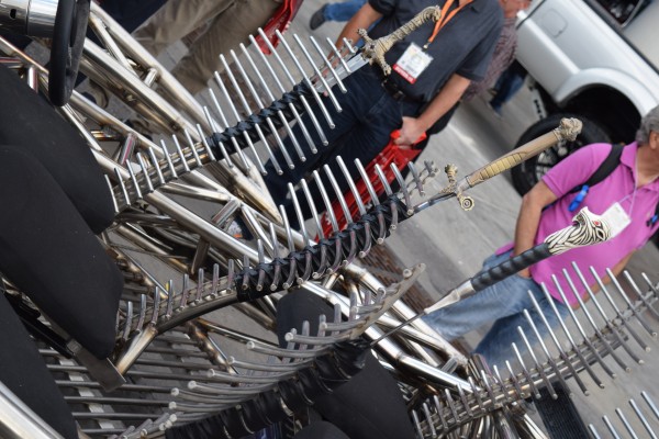valyrian steel wild custom show car on display at SEMA show 2015, seats