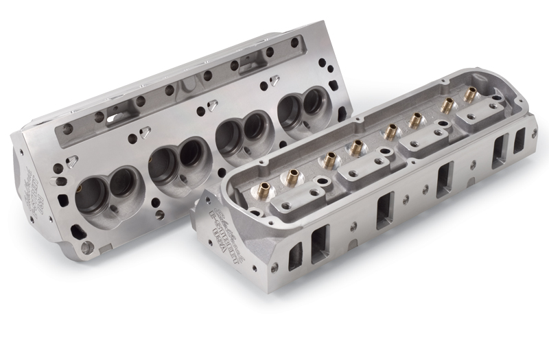 a pair of edelbrock cylinder heads