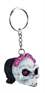 Lady Skull Keychain