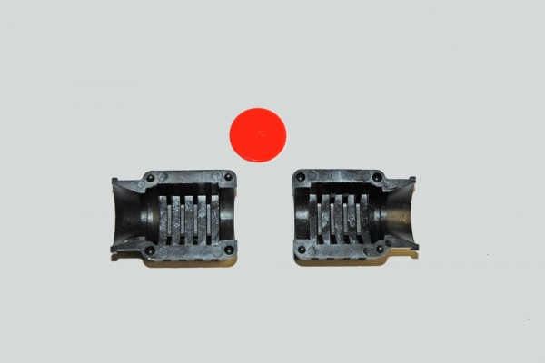 two sides of a specialty AN hose fitting die