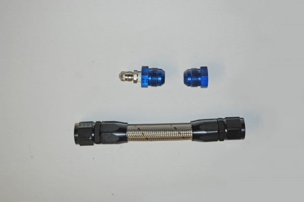 a small section of AN hose and fittings