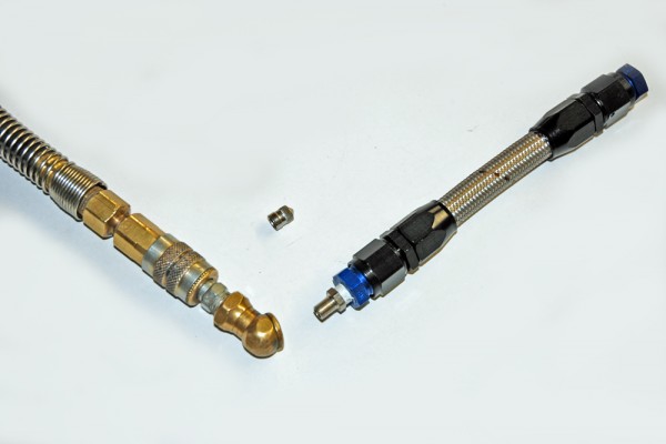 a small section of AN hose and fittings