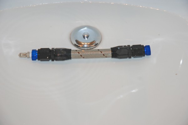 a small section of AN hose and fittings