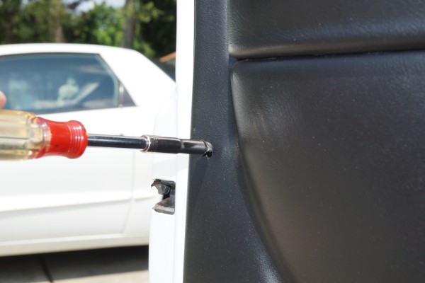 unscrewing door panel from chevy Silverado