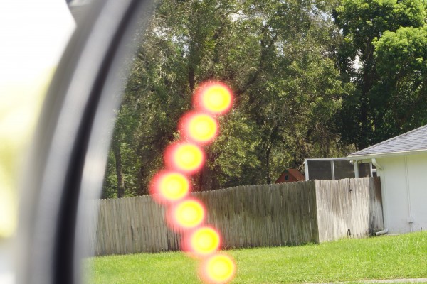 turn signal embedded into side mirror of chevy Silverado