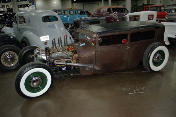 lowered ford tudor coupe hot rod
