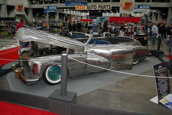 lowered hot rod project in all steel bodywork