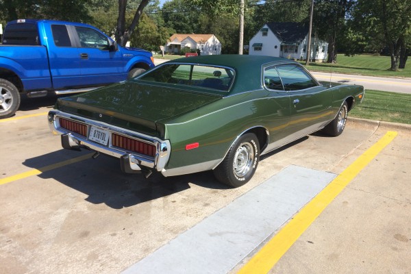 1973 Dodge Charger, rear quarter shot