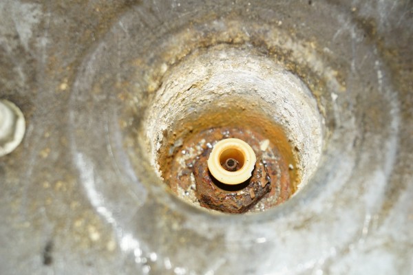 crusty rusted engine sensor
