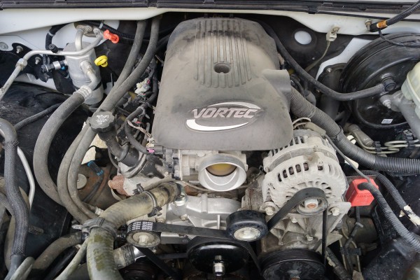 gm ls vortec engine in a late model Silverado truck