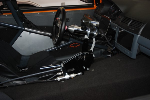 interior of a professional race car