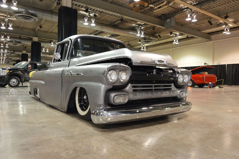 lowered custom vintage chevy truck