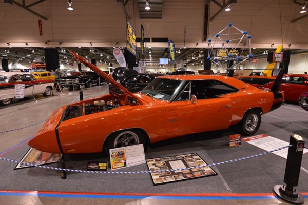 orange 1969 dodge charger daytona wing car