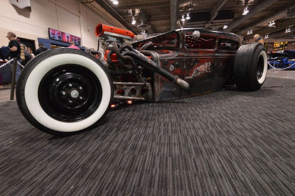 slammed vintage ford tudor rat rod