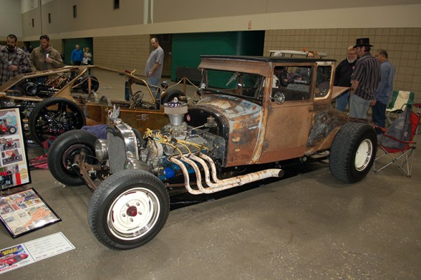 rat rod at car show