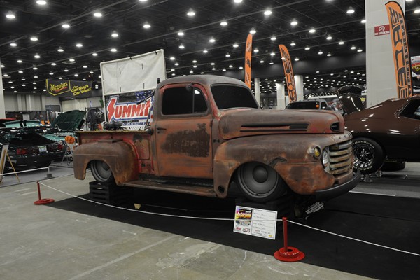 rat rod at car show