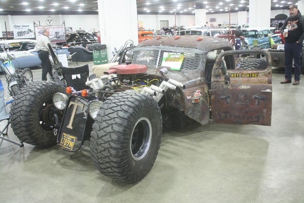 rat rod at car show
