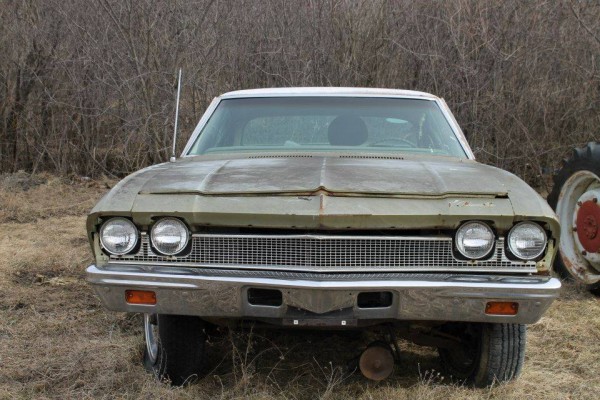 1968 chevelle in field