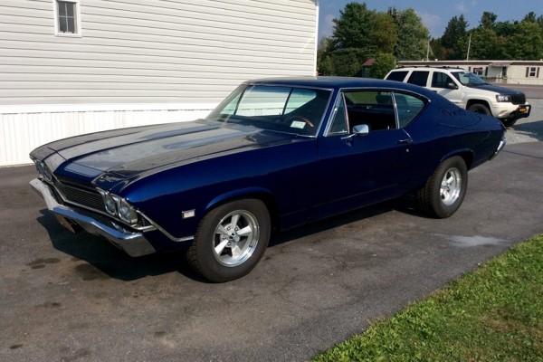 blue 1968 chevelle