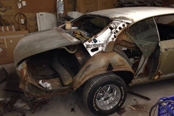 1968 chevelle during body work