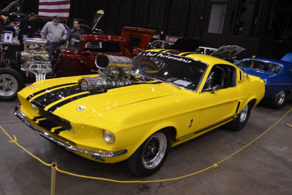 supercharged shelby mustang drag car