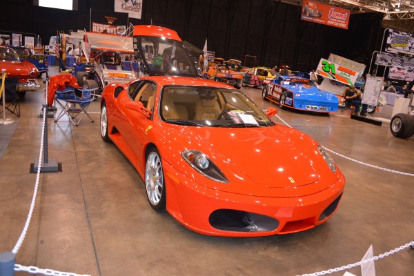 Ferrari at indoor car show