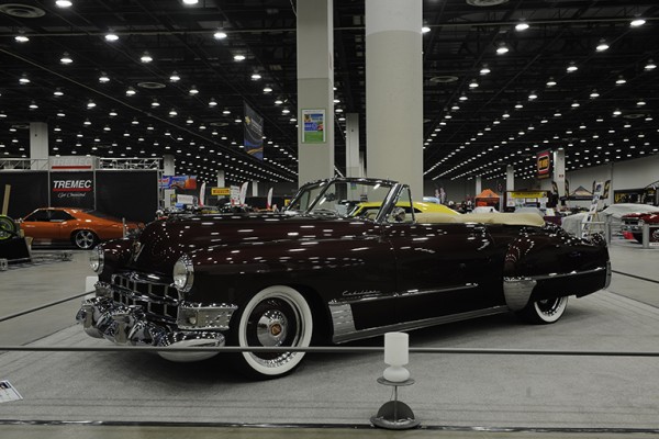 vintage 1950s era cadillac convertible coupe