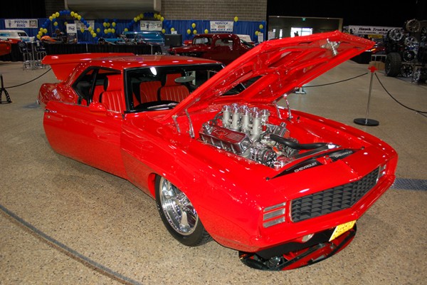 red chevy camaro custom