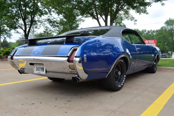 rear quarter view of a Oldsmobile cutlass 442
