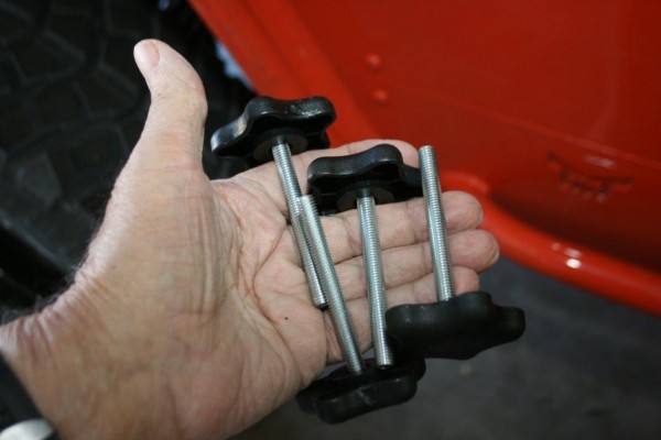 threaded knobs for jeep soft top adjustment