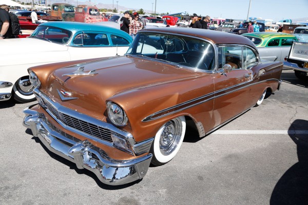 lowered 1956 chevy coupe