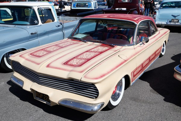 lowered and radially customized coupe