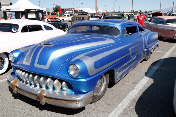 chopped and lowered mercury lead sled hot rod