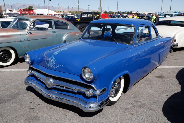 lowered ford shoebox hot rod