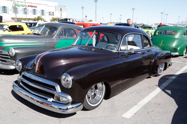 lowered chevy postwar coupe