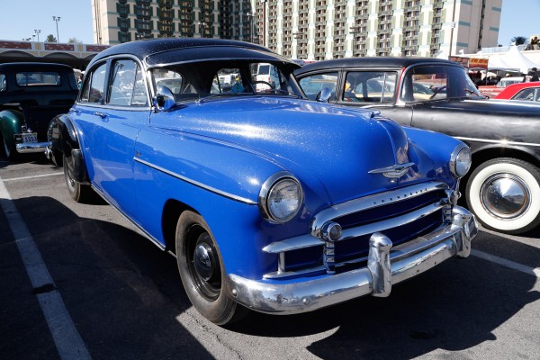 vintage postwar chevy sedan