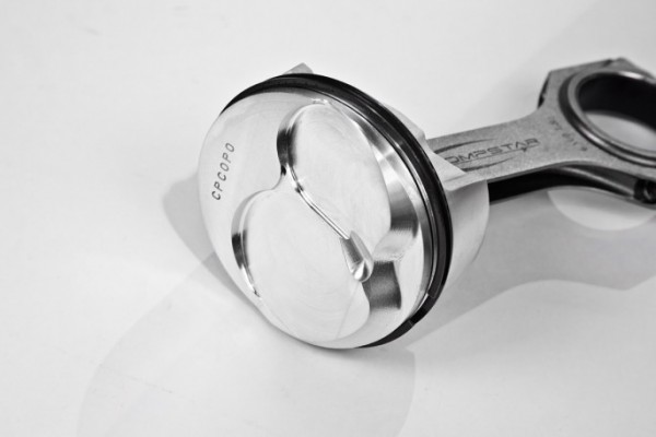 assembled piston and rod assembly