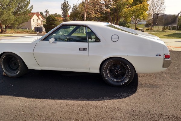 white 1969 AMC AMX
