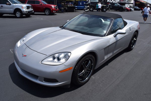 silver c6 corvette convertible