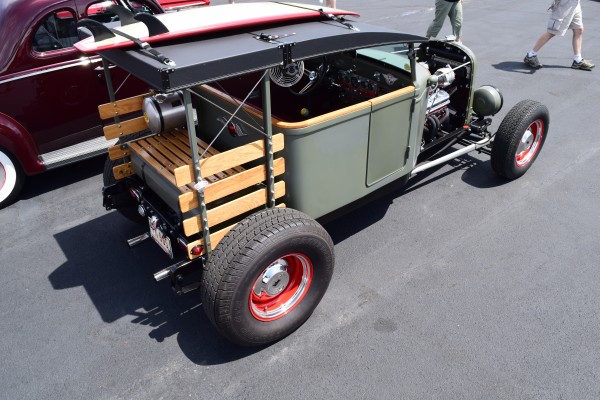 side view of a wild Studebaker derived hot rod