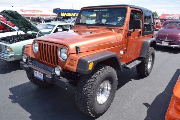 jeep wrangler tj at car show