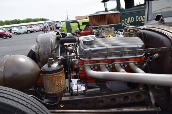 big block chevy c8 in a ford hotrod
